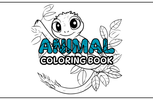 Animals pictures coloring book