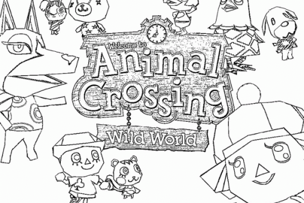 Animal crossing coloring books