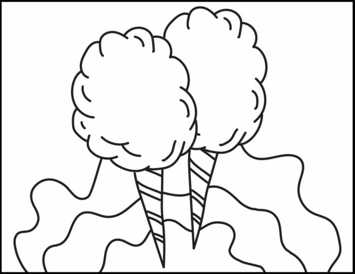 Animated cotton coloring page