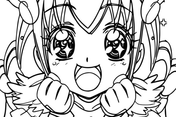 Anime coloring pages glitter force