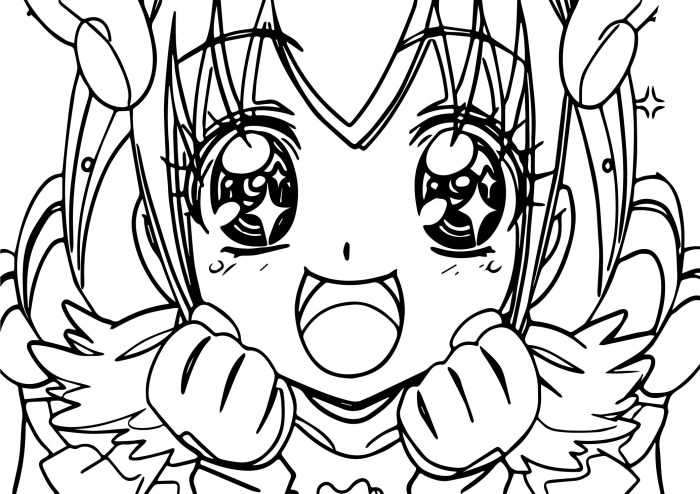 Anime coloring pages glitter force