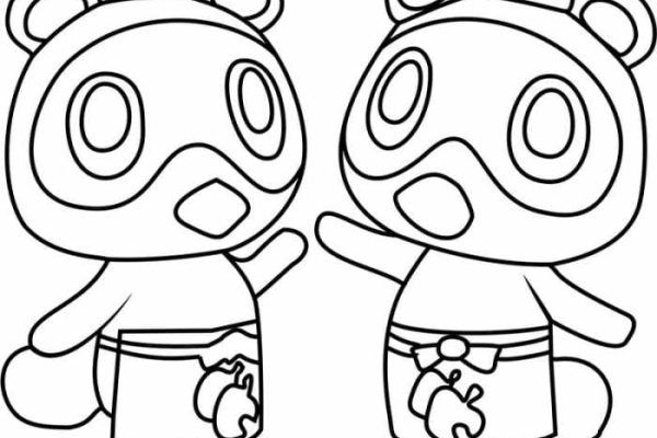 Animal crossing villagers coloring pages