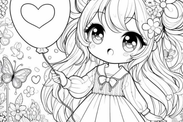 Cute anime boys coloring pages