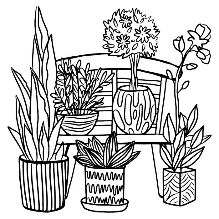 Animal and plant coloring worksheet