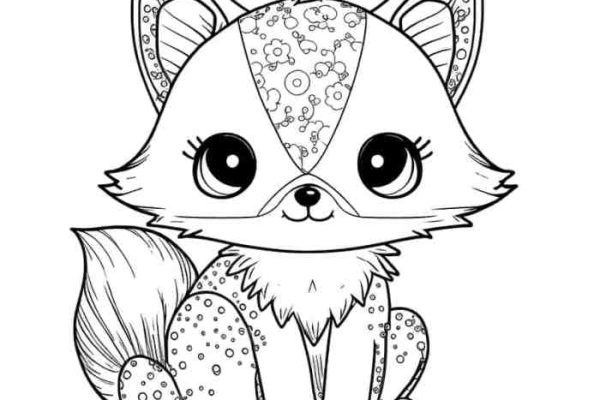 Animal coloring pages for girls baby animals