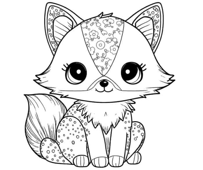 Cute little animal coloring pages