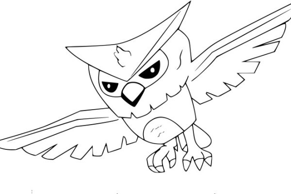 Animal jam coloring owl