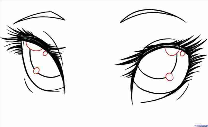 Anime coloring kawaii eyes