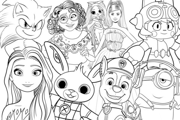 Animated cotton coloring page