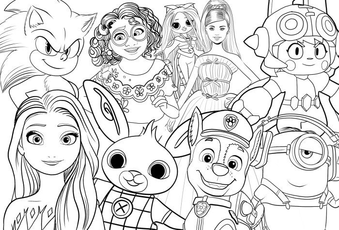 Animated cotton coloring page