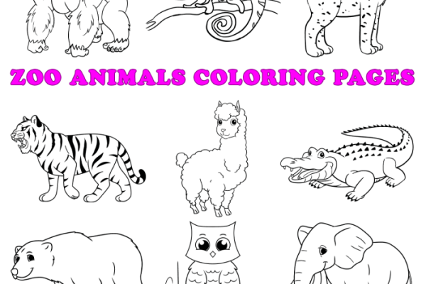 Animal coloring pages a to z