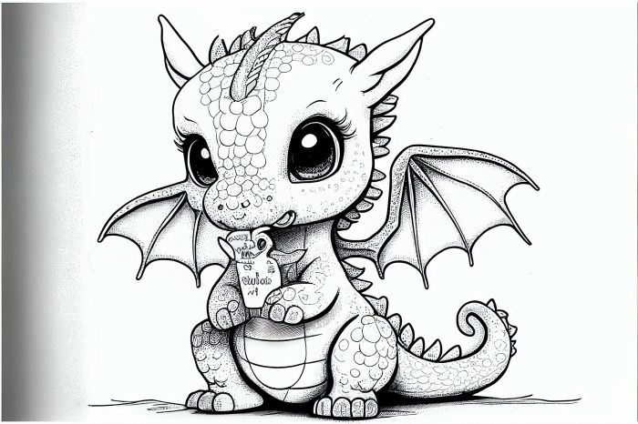 Animal dragon cartoon coloring pages