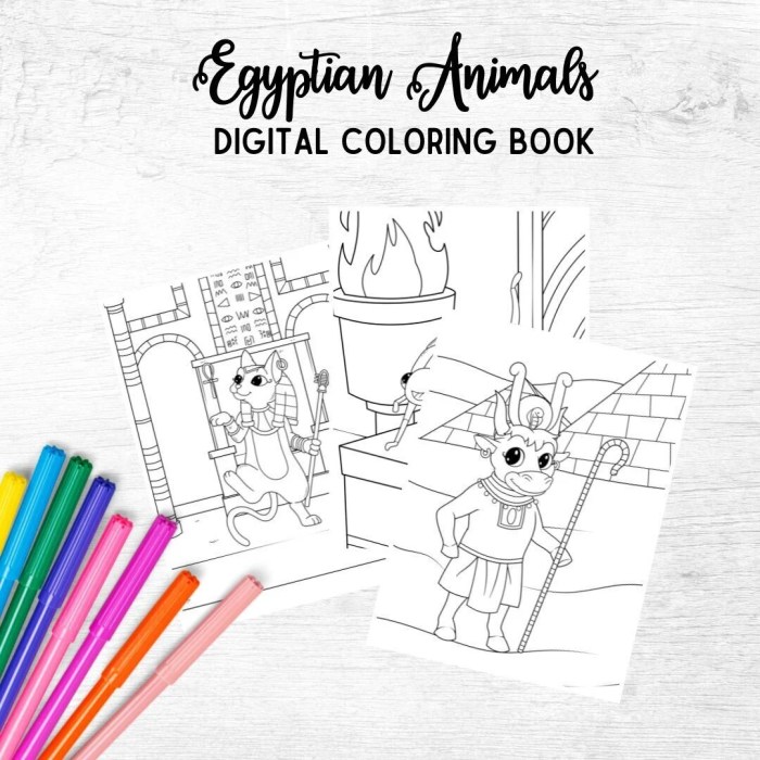 Anim egyptian coloring pages