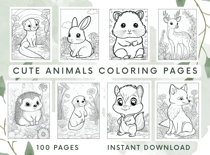 Animal coloring pages p