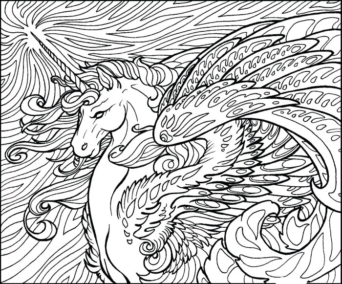 Complicated coloring pages of animals