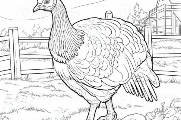 Cute and pretty thanksgiving animals coloring pages