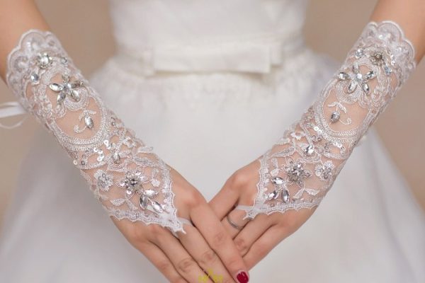 Sheer wedding dress sleeves