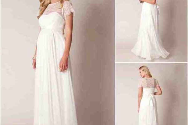 Wedding guest maternity dress