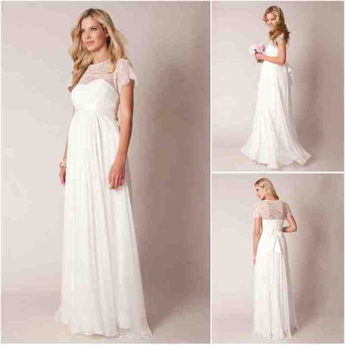 Wedding guest maternity dress