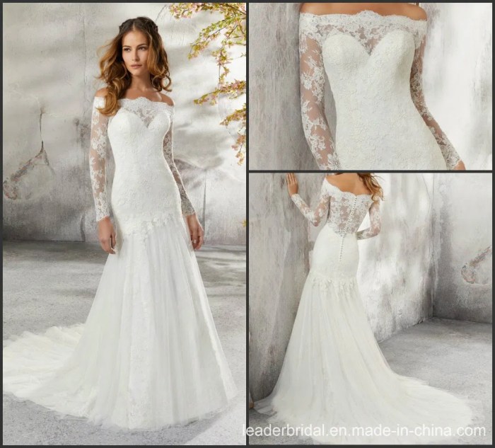 Wedding dresses dress lace sleeve long line sleeves gorgeous