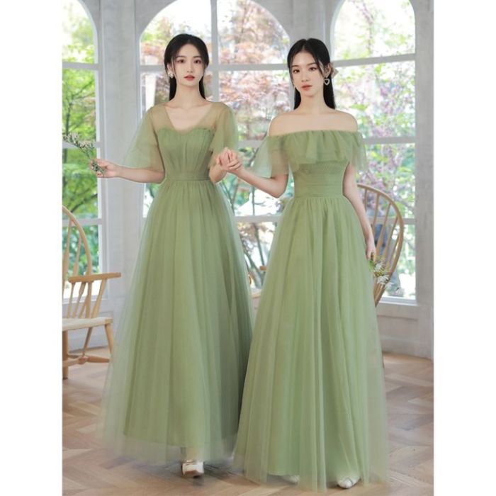 Dresses bridesmaid green brown light length purple floor dark sleeveless sweetheart ruching zipper simple dress hunter royal uwdress red olive