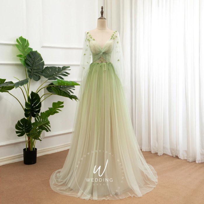 Sage green dress for wedding guest