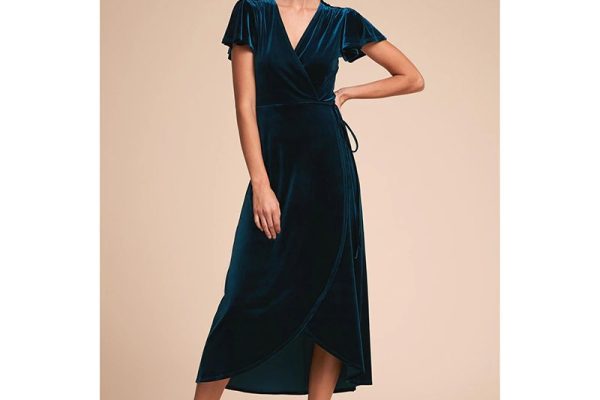 Wedding guest dress velvet