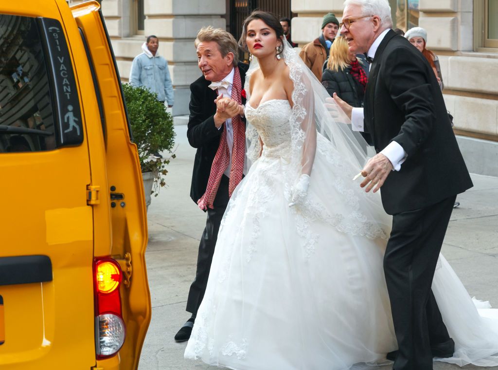 Selena gomez wedding dress