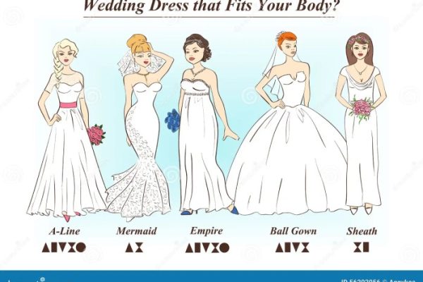 Best wedding dress for body type