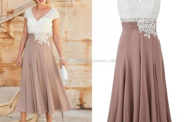 Plus size tea length dresses for wedding